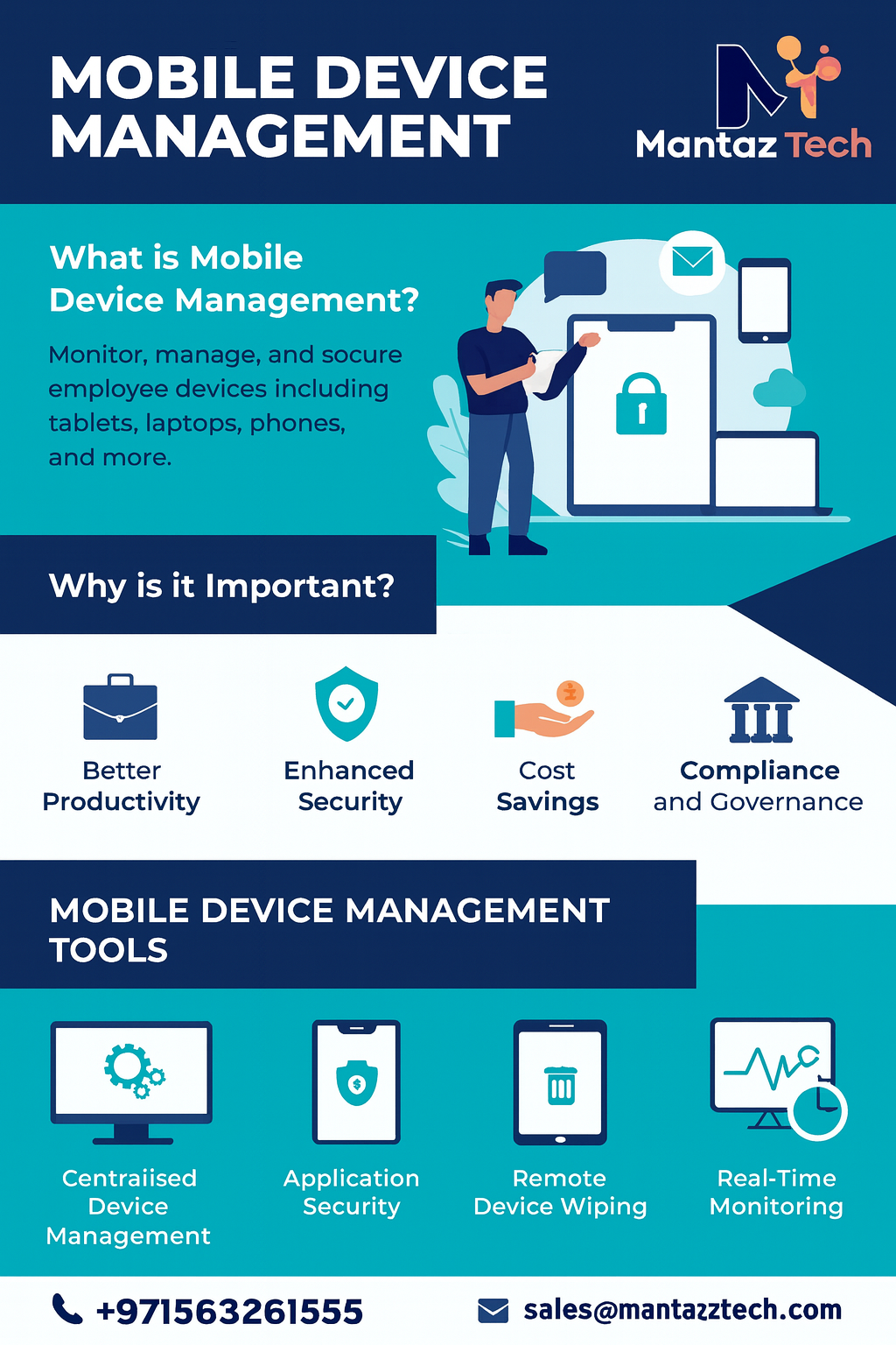 How Do Mobile Device Management Solutions Improve Device Security?