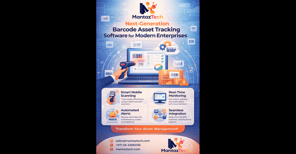 Next-Generation Barcode Asset Tracking Software | Mantaz